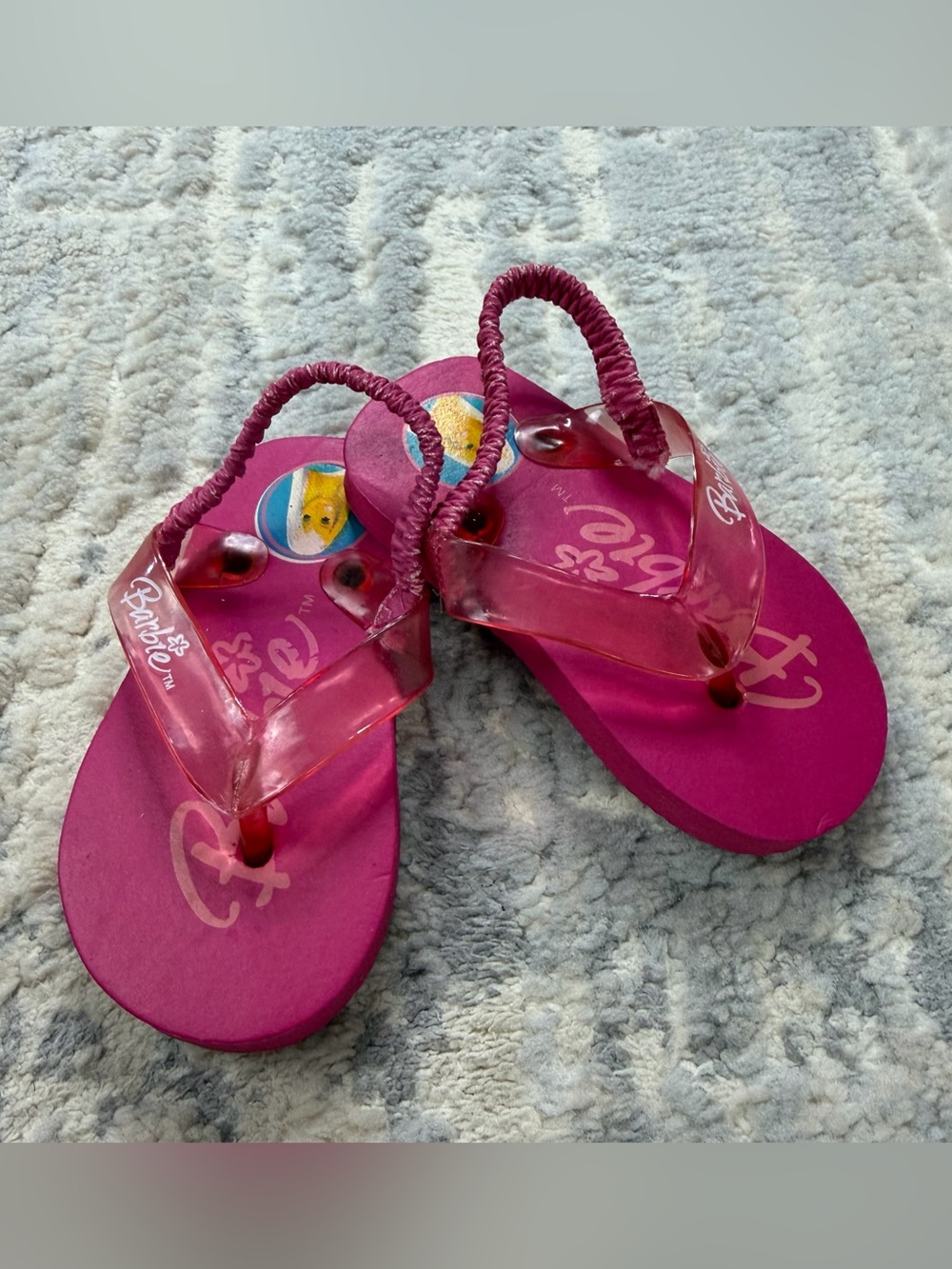 NWOT Y2K Barbie Flip Flop Sandals size 5 toddler